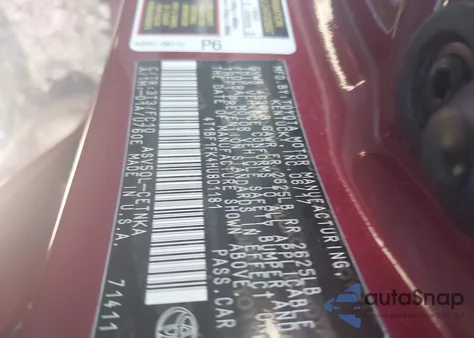 2017 Toyota Camry Le из США, поврежденный, VIN 4T1BF1FK4HU801181